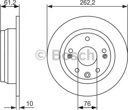 BOSCH 0 986 479 993 - Гальмівний диск autozip.com.ua