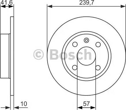 BOSCH 0 986 479 903 - Гальмівний диск autozip.com.ua