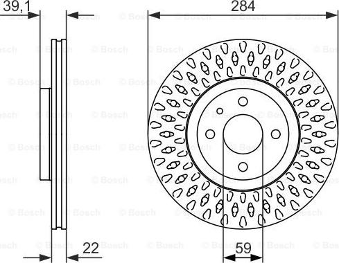 BOSCH 0 986 479 907 - Гальмівний диск autozip.com.ua