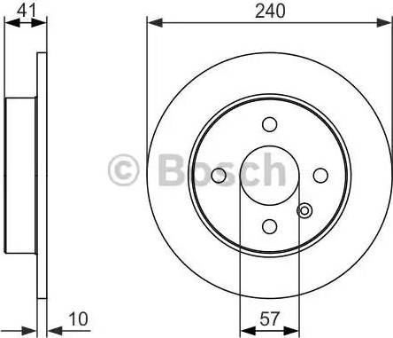 BOSCH 0 986 479 918 - Гальмівний диск autozip.com.ua