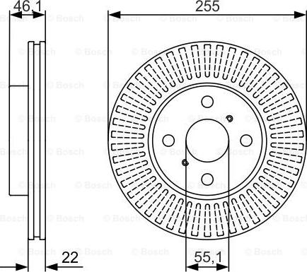 BOSCH 0 986 479 987 - Гальмівний диск autozip.com.ua