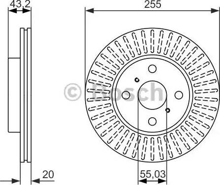 BOSCH 0 986 479 927 - Гальмівний диск autozip.com.ua