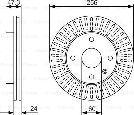 BOSCH 0 986 479 976 - Гальмівний диск autozip.com.ua