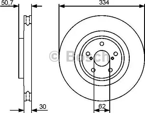 BOSCH 0 986 479 433 - Гальмівний диск autozip.com.ua