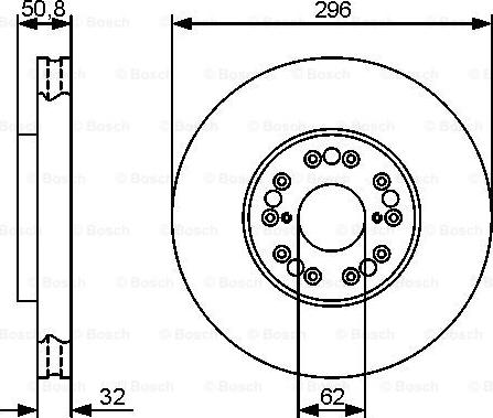 BOSCH 0 986 479 429 - Гальмівний диск autozip.com.ua