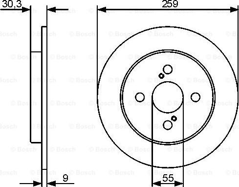 BOSCH 0 986 479 420 - Гальмівний диск autozip.com.ua