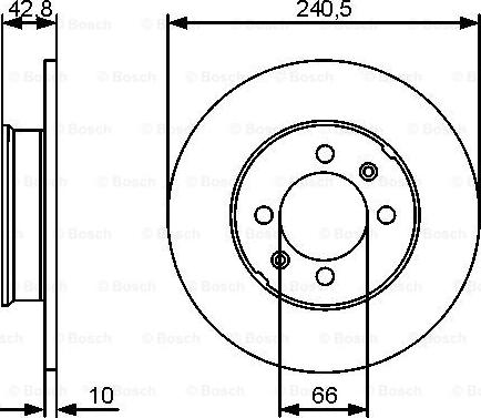 BOSCH 0 986 479 478 - Гальмівний диск autozip.com.ua