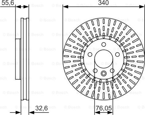 BOSCH 0 986 479 546 - Гальмівний диск autozip.com.ua