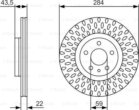 BOSCH 0 986 479 558 - Гальмівний диск autozip.com.ua