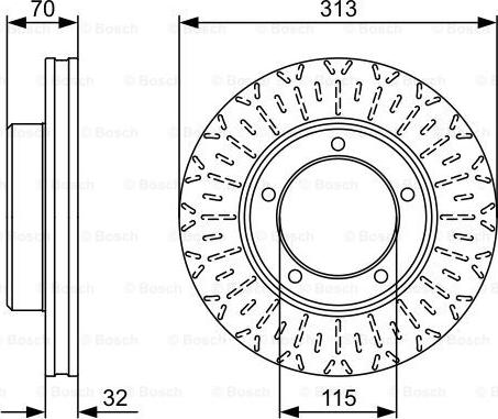 BOSCH 0 986 479 567 - Гальмівний диск autozip.com.ua