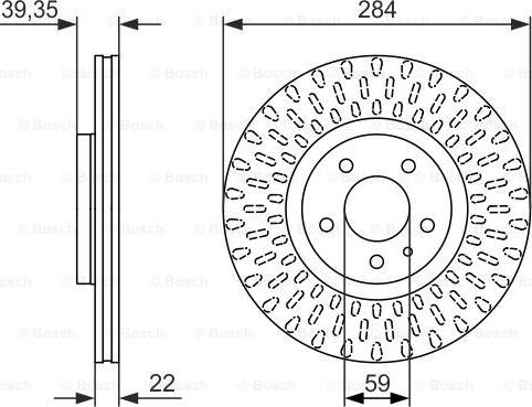 BOSCH 0 986 479 588 - Гальмівний диск autozip.com.ua