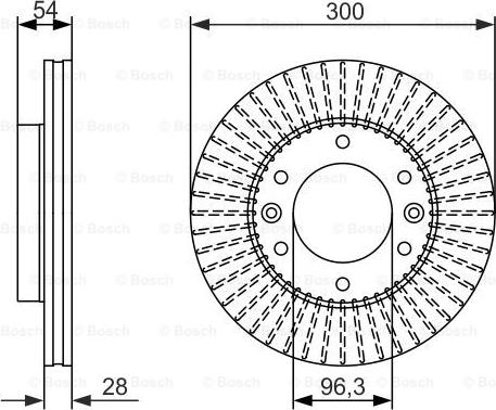 BOSCH 0 986 479 693 - Гальмівний диск autozip.com.ua