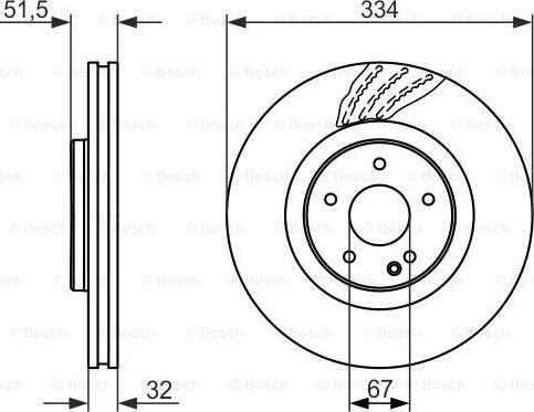 BOSCH 0 986 479 650 - Гальмівний диск autozip.com.ua