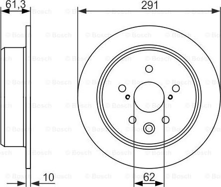 BOSCH 0 986 479 657 - Гальмівний диск autozip.com.ua