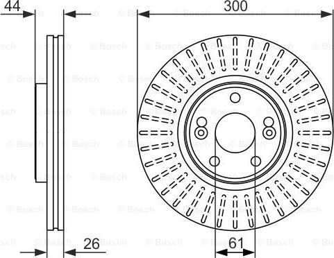 BOSCH 0 986 479 668 - Гальмівний диск autozip.com.ua