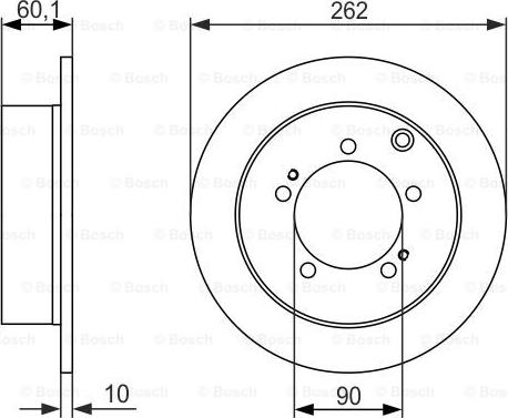 BOSCH 0 986 479 603 - Гальмівний диск autozip.com.ua