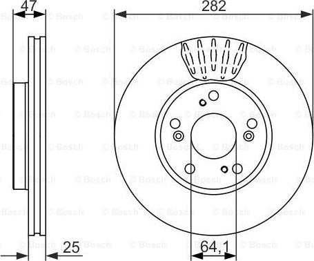 BOSCH 0 986 479 686 - Гальмівний диск autozip.com.ua