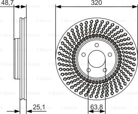 BOSCH 0 986 479 680 - Гальмівний диск autozip.com.ua