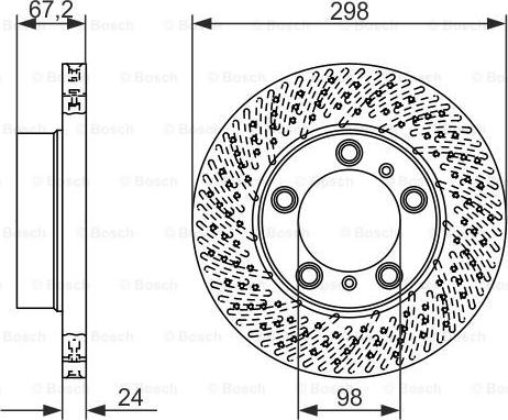 BOSCH 0 986 479 674 - Гальмівний диск autozip.com.ua