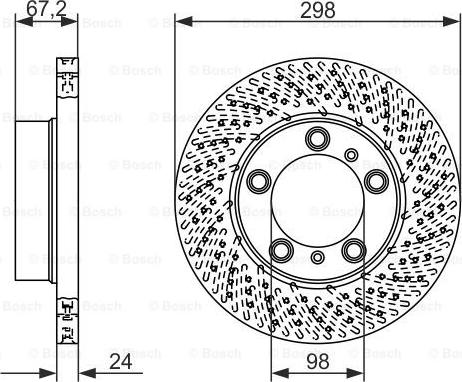 BOSCH 0 986 479 675 - Гальмівний диск autozip.com.ua