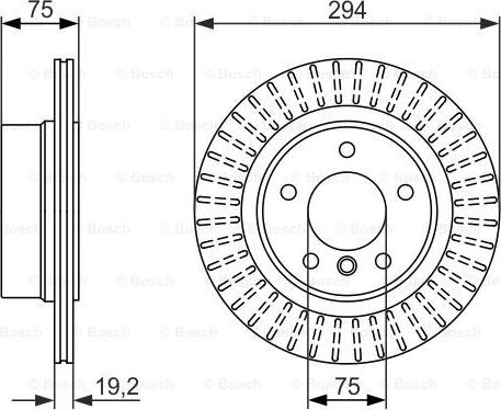 BOSCH 0 986 479 670 - Гальмівний диск autozip.com.ua