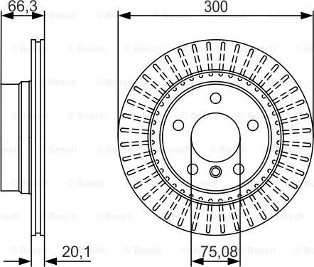 BOSCH 0 986 479 044 - Диск гальмівний autozip.com.ua