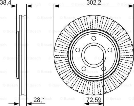 BOSCH 0 986 479 046 - Гальмівний диск autozip.com.ua