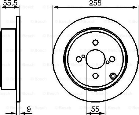 BOSCH 0 986 479 086 - Гальмівний диск autozip.com.ua