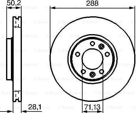 BOSCH 0 986 479 026 - Гальмівний диск autozip.com.ua