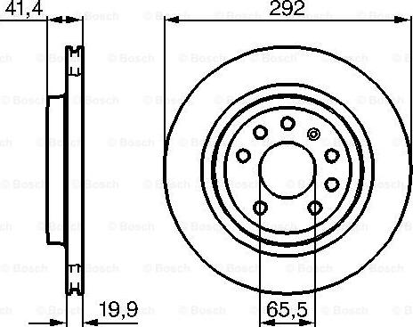 BOSCH 0 986 479 142 - Гальмівний диск autozip.com.ua