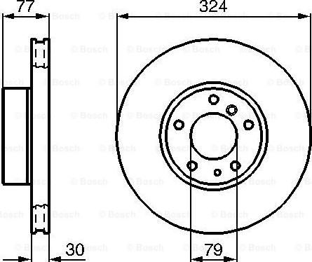 BOSCH 0 986 479 116 - Гальмівний диск autozip.com.ua