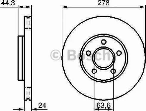 BOSCH 0 986 479 112 - Гальмівний диск autozip.com.ua