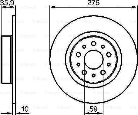 BOSCH 0 986 479 120 - Гальмівний диск autozip.com.ua