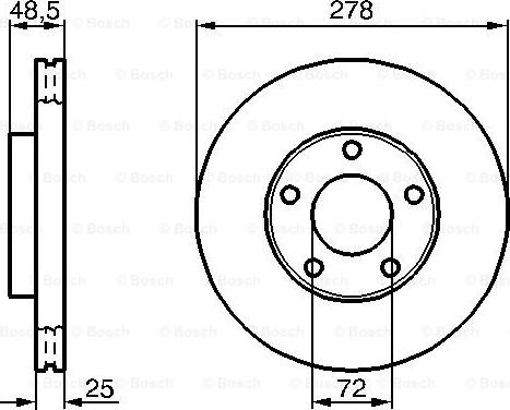 BOSCH 0 986 479 179 - Гальмівний диск autozip.com.ua