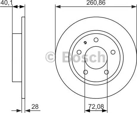 BOSCH 0 986 479 894 - Гальмівний диск autozip.com.ua