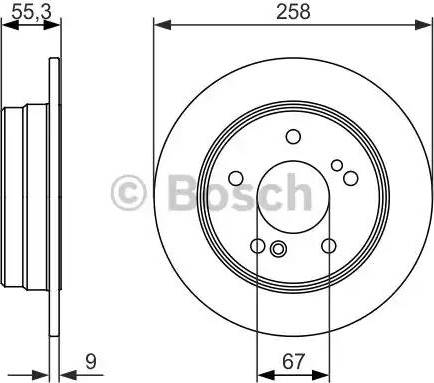 BOSCH 0 986 479 848 - Гальмівний диск autozip.com.ua