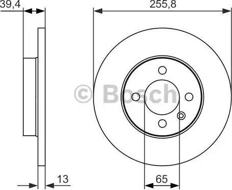 BOSCH 0 986 479 856 - Гальмівний диск autozip.com.ua