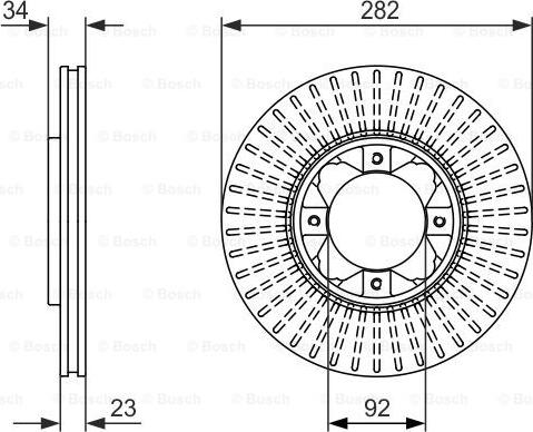 BOSCH 0 986 479 868 - Гальмівний диск autozip.com.ua