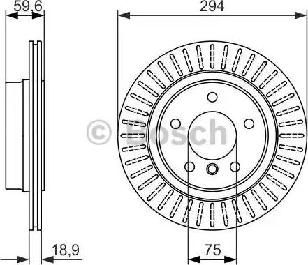 BOSCH 0 986 479 882 - Гальмівний диск autozip.com.ua