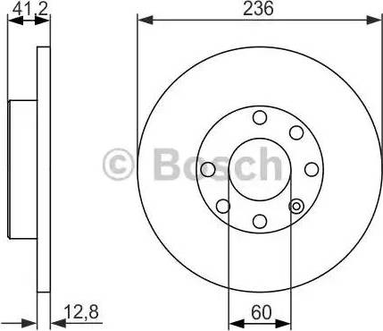 BOSCH 0 986 479 830 - Гальмівний диск autozip.com.ua