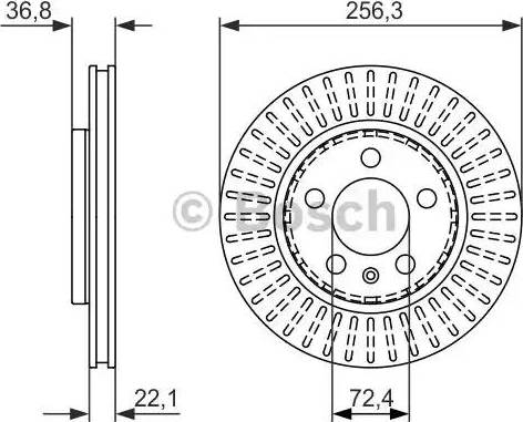 BOSCH 0 986 479 871 - Гальмівний диск autozip.com.ua