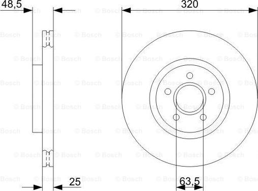 BOSCH 0 986 479 310 - Гальмівний диск autozip.com.ua