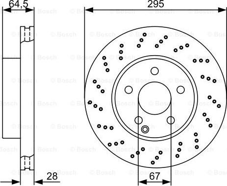 BOSCH 0 986 479 331 - Гальмівний диск autozip.com.ua