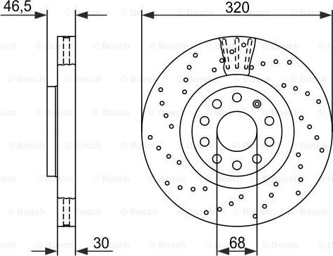 BOSCH 0 986 479 258 - Гальмівний диск autozip.com.ua