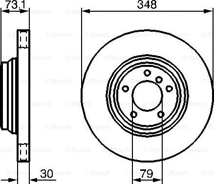 BOSCH 0 986 479 265 - Гальмівний диск autozip.com.ua