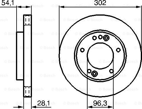 BOSCH 0 986 479 230 - Гальмівний диск autozip.com.ua