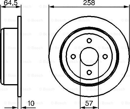 BENDIX 520854 - Гальмівний диск autozip.com.ua