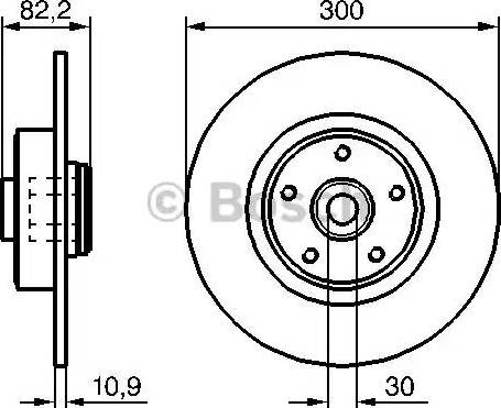 BOSCH 0 986 479 272 - Гальмівний диск autozip.com.ua