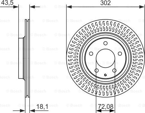 BOSCH 0 986 479 796 - Гальмівний диск autozip.com.ua