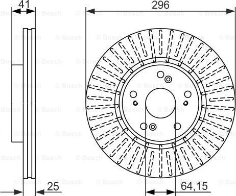 BOSCH 0 986 479 744 - Гальмівний диск autozip.com.ua